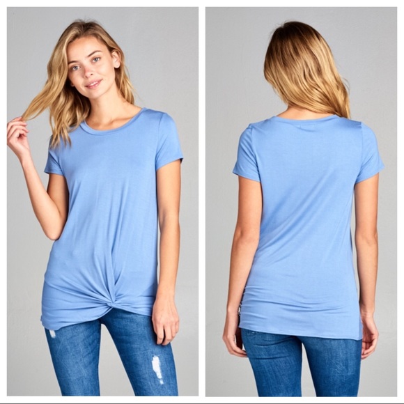 Boujee Boutique Tops - Kimber Extremely Soft Twist Bottom Top